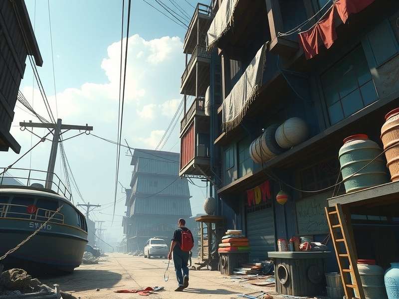 Unique playing surfaces in Dunk Dynasty Slum Slum environment physics demonstration