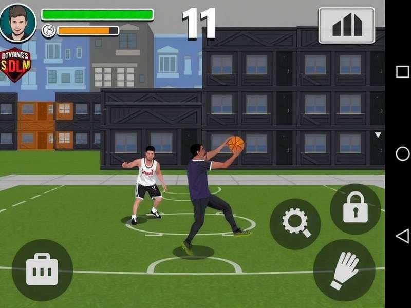 Intense slum basketball action in Dunk Dynasty Slum Dunk Dynasty Slum gameplay screenshot